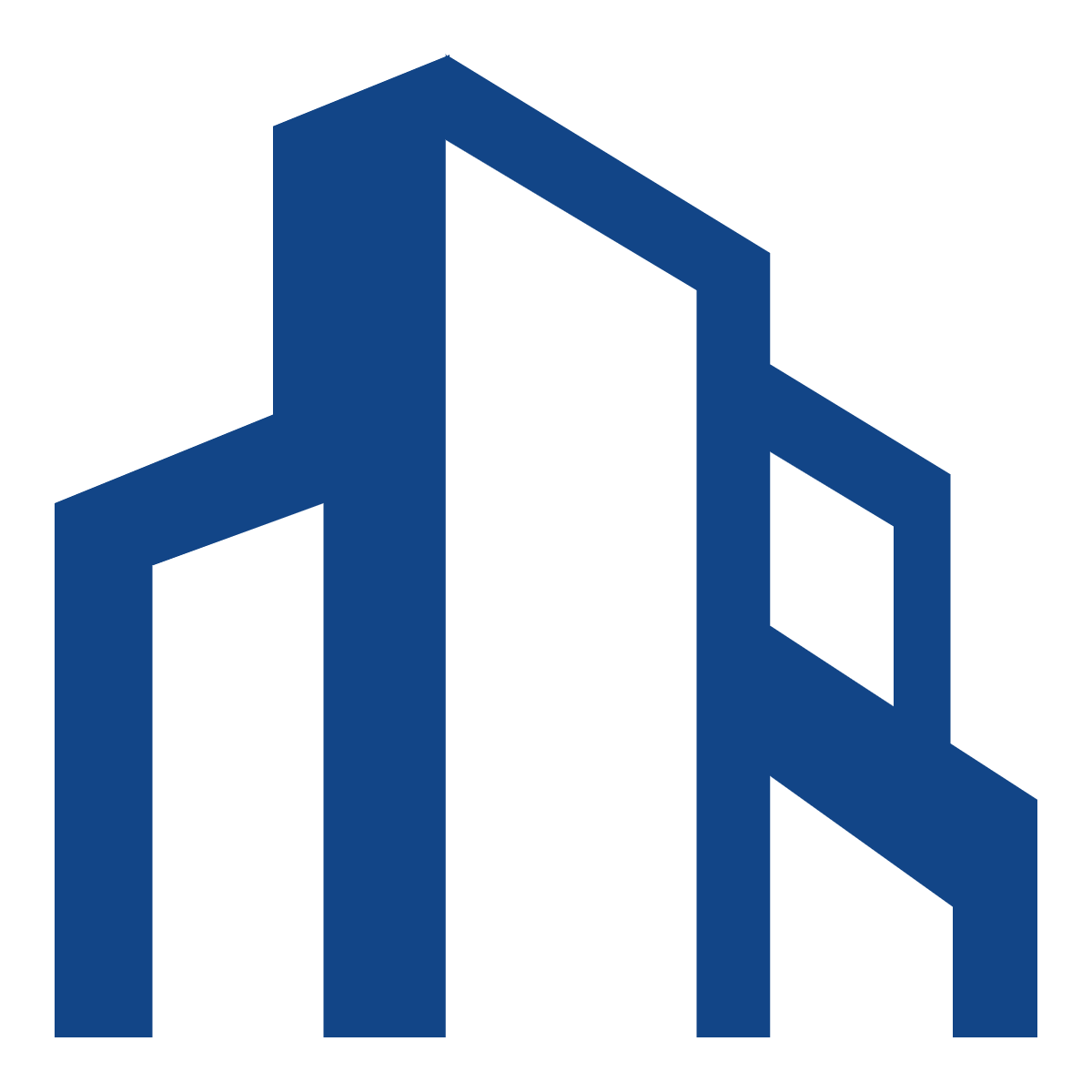 Symbole COPURA — immeubles stylisés